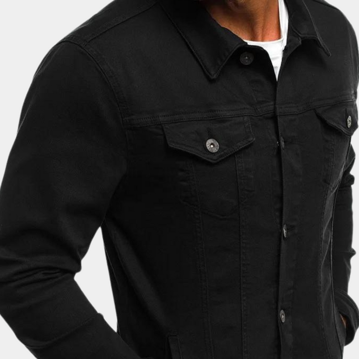 Veste en Denim Casual pour Hommes - Style Intemporel Rencontre Confort Quotidien
