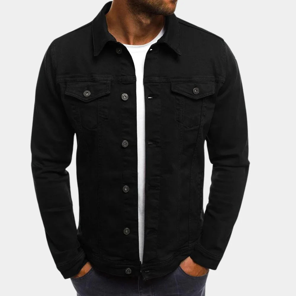Veste en Denim Casual pour Hommes - Style Intemporel Rencontre Confort Quotidien