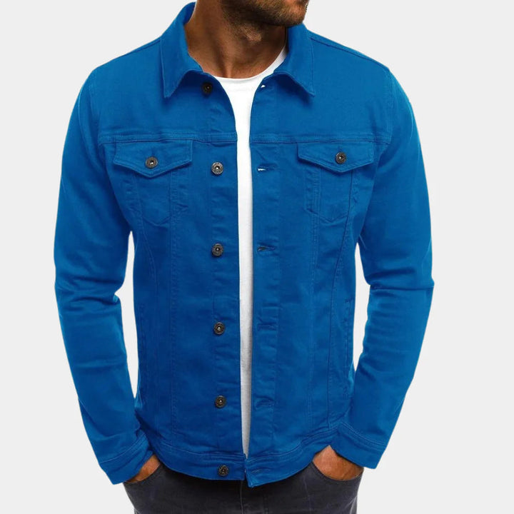 Veste en Denim Casual pour Hommes - Style Intemporel Rencontre Confort Quotidien