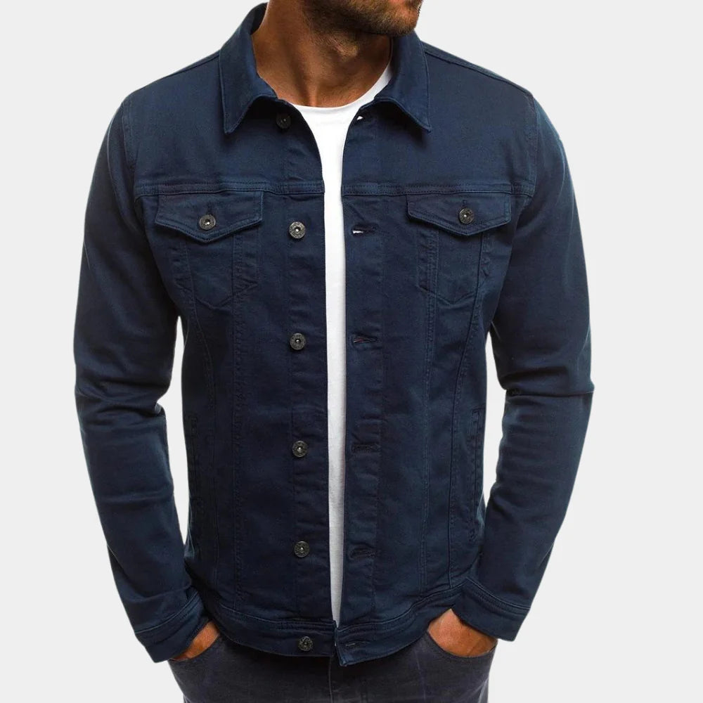 Veste en Denim Casual pour Hommes - Style Intemporel Rencontre Confort Quotidien