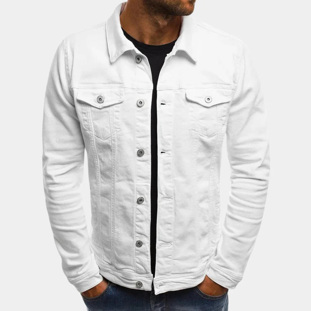 Veste en Denim Casual pour Hommes - Style Intemporel Rencontre Confort Quotidien