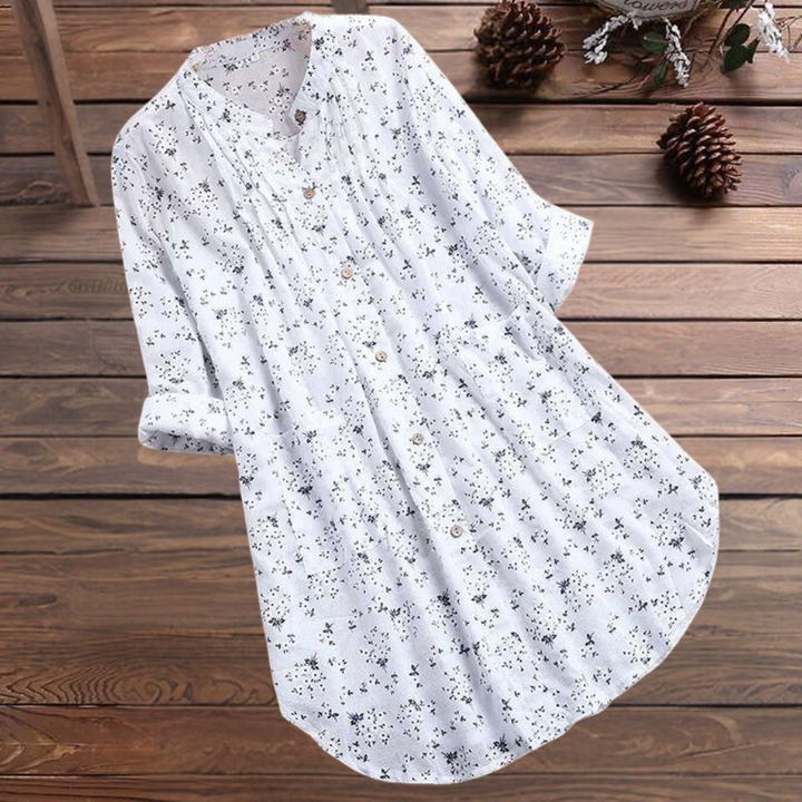 Caterina | Blouse féminine florale - manches longues