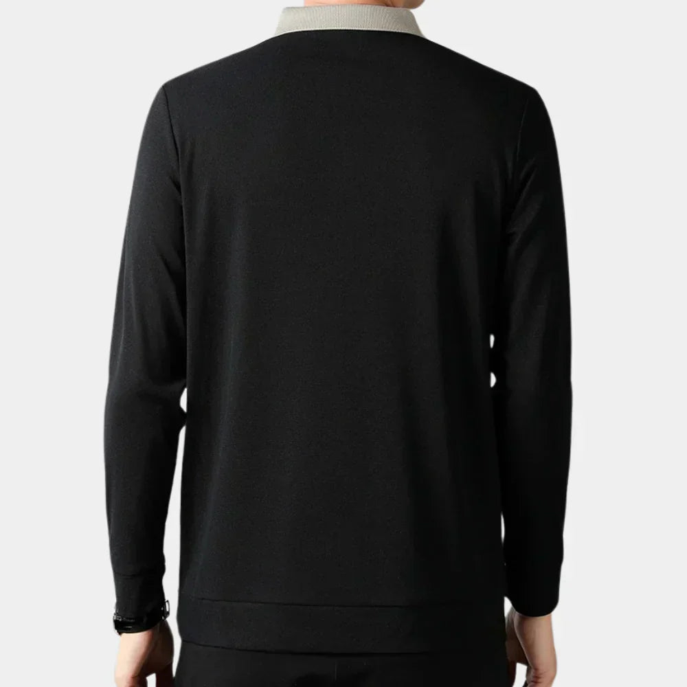 Polo Casual à Manches Longues pour Homme