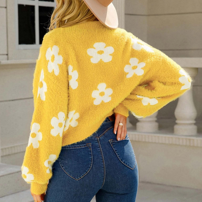Haspana - Pull floral pour femmes