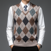 Pull sans manches en V