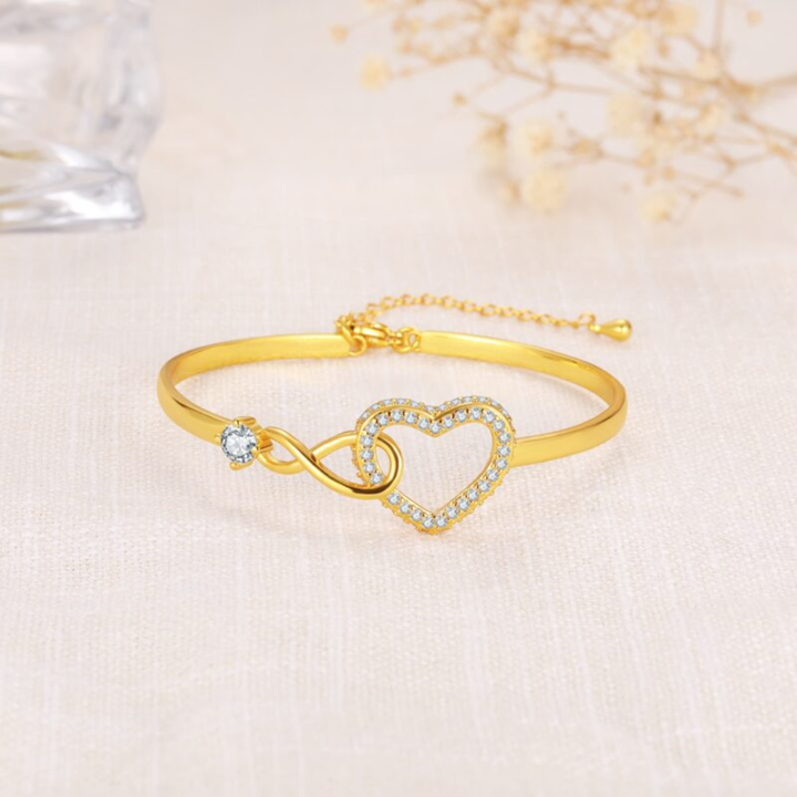 Bracelet Coeur Infini Élégant pour Femmes – Style Intemporel