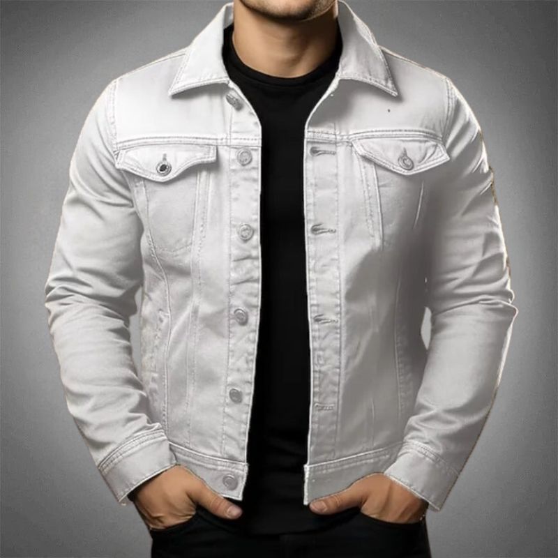 Veste en denim légère pour hommes – Essentielle pour superposition