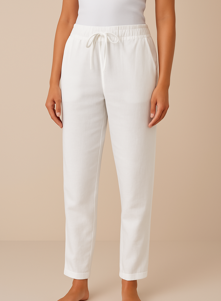Pantalons en Mélange de Lin Élégance Sans Effort pour Chaque Occasion