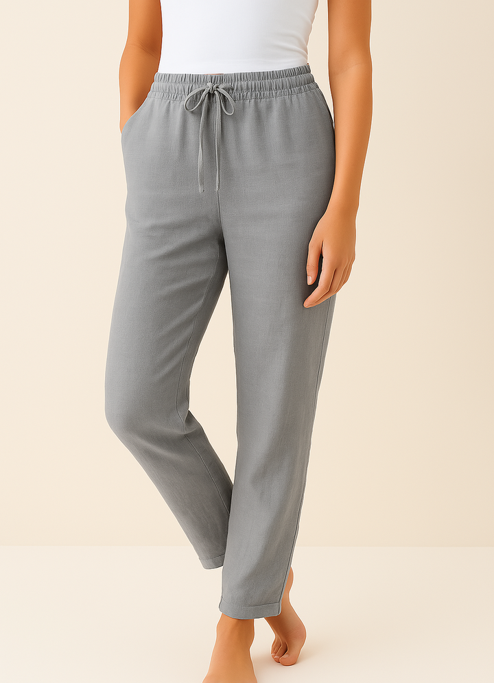 Pantalons en Mélange de Lin Élégance Sans Effort pour Chaque Occasion
