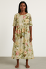 Robe Midi Khaki Femme