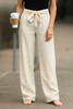 Pantalons larges unis pour femme