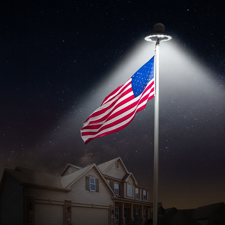 Lampe Solaire pour Mât de Drapeau 26 LEDS
