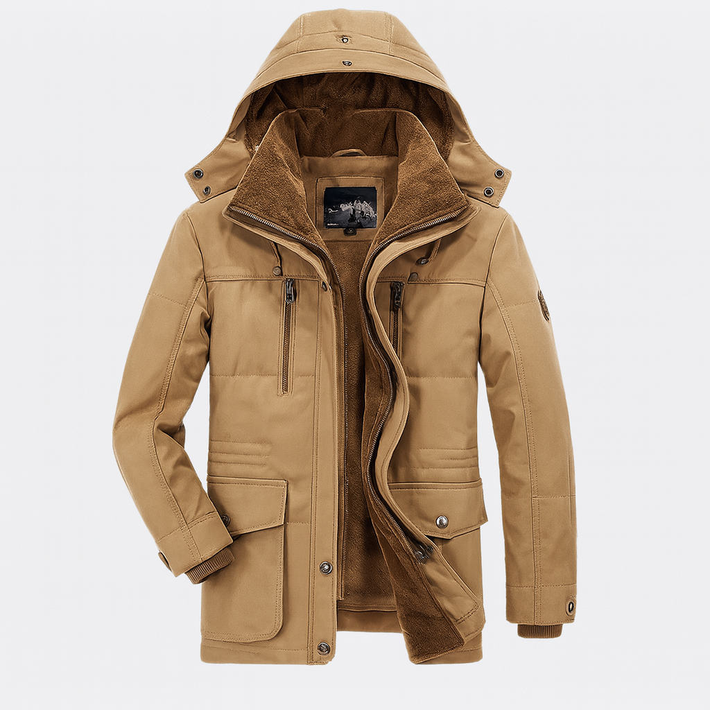 Manteau d'hiver tout temps pour hommes chauffant imperméable respirant