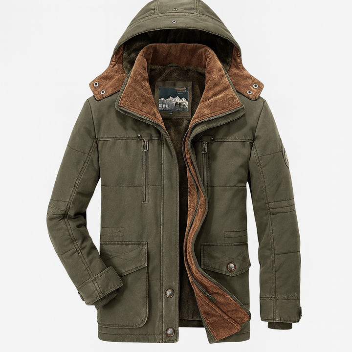 Manteau d'hiver tout temps pour hommes chauffant imperméable respirant