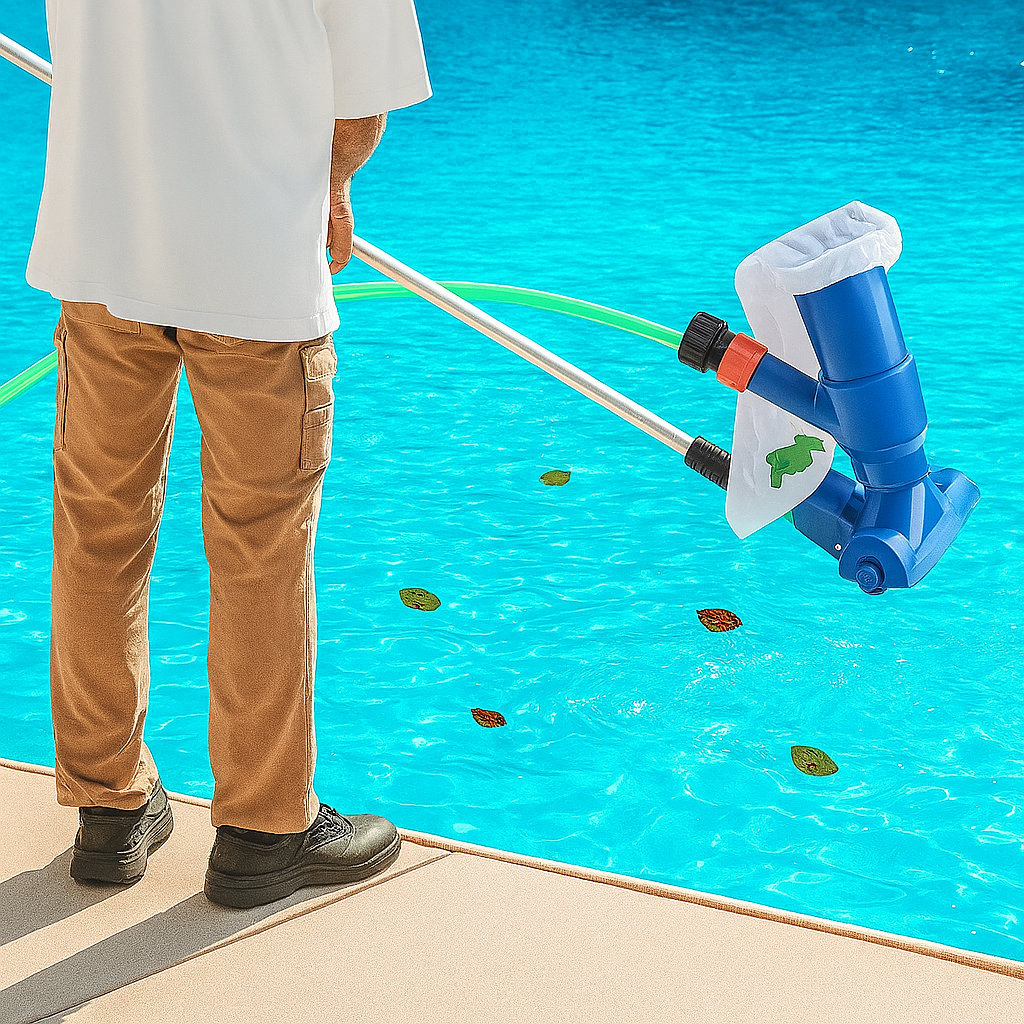 Aspirateur de piscine avec sac de collecte des débris