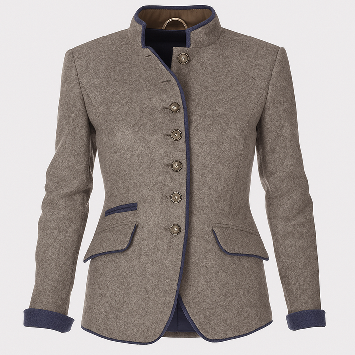 Veste Femme à Manches Longues – Couche Élégante de Couleur Unie