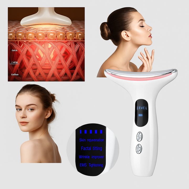 Dispositif Cou et Visage – Outil de Soins de la Peau Compact