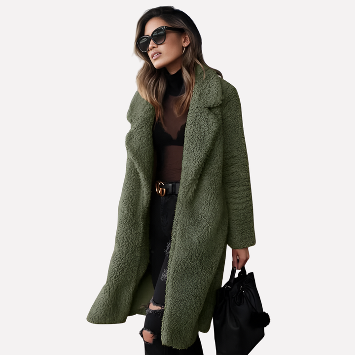 Manteau Long Teddy Femme