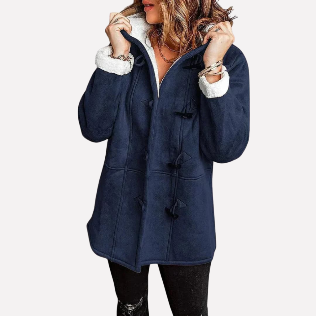 Veste pour femmes avec capuche et fermeture toggle