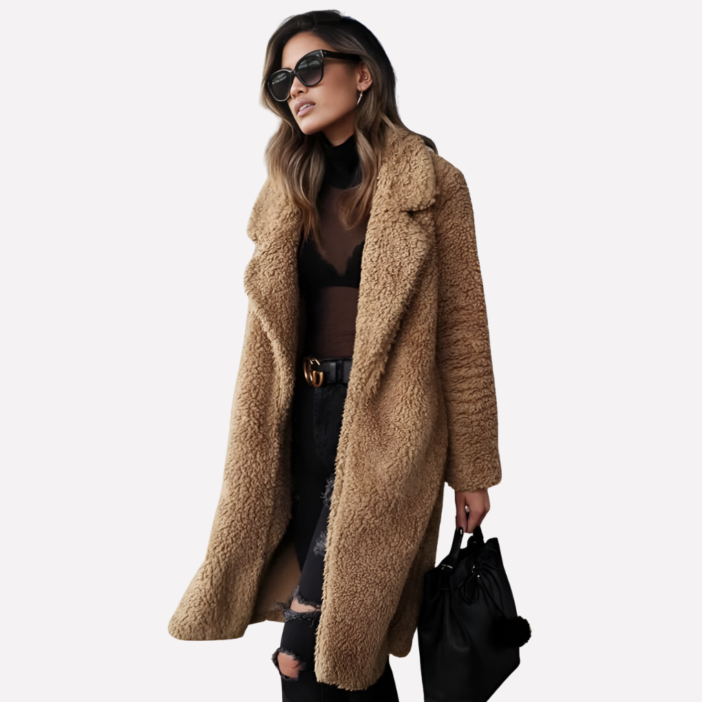 Manteau Long Teddy Femme