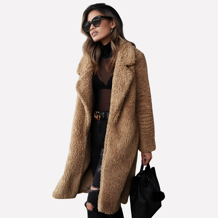 Manteau Long Teddy Femme