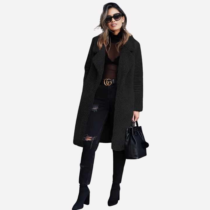 Manteau Long Teddy Femme