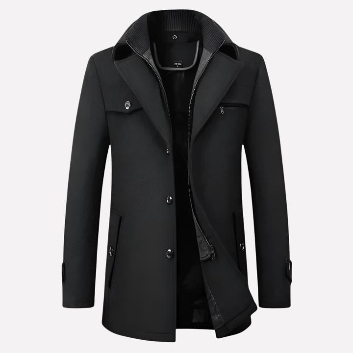 Veste pour homme avec col à revers et boutons