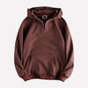 Sweat à capuche homme zip mi-long