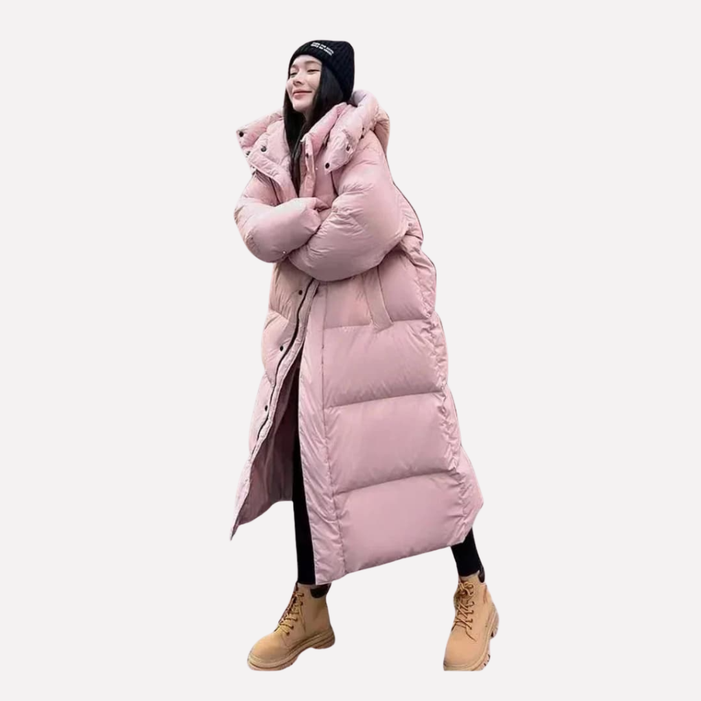 Veste Doudoune Longue Femme avec Capuche