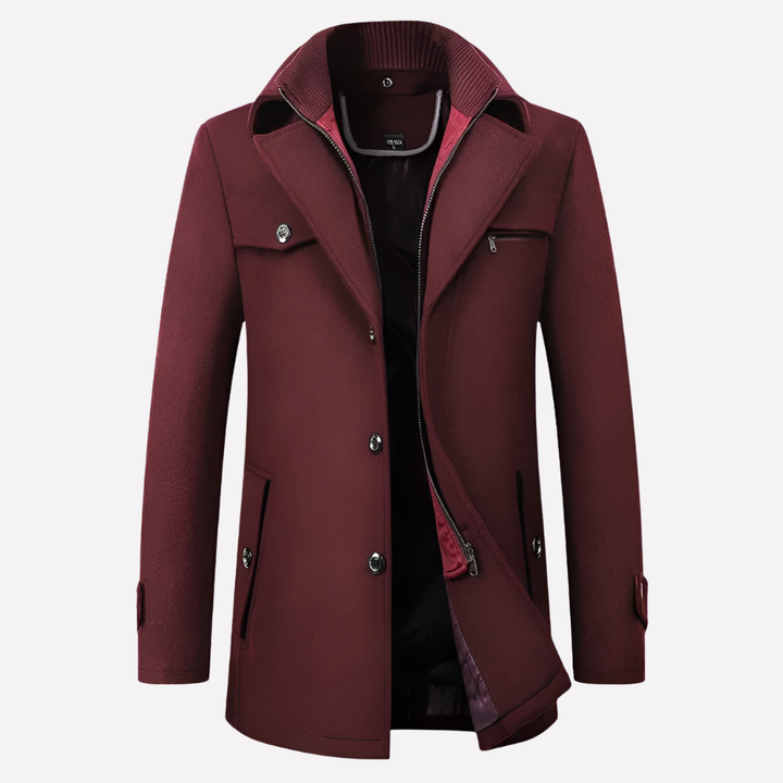 Veste pour homme avec col à revers et boutons