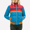 Veste matelassée pour femmes avec capuche et fermeture éclair