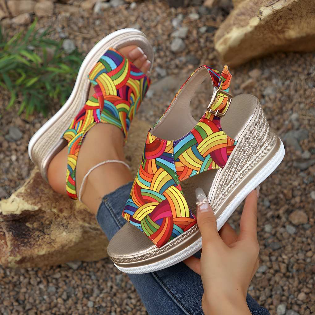Sandales compensées espadrilles pour femmes
