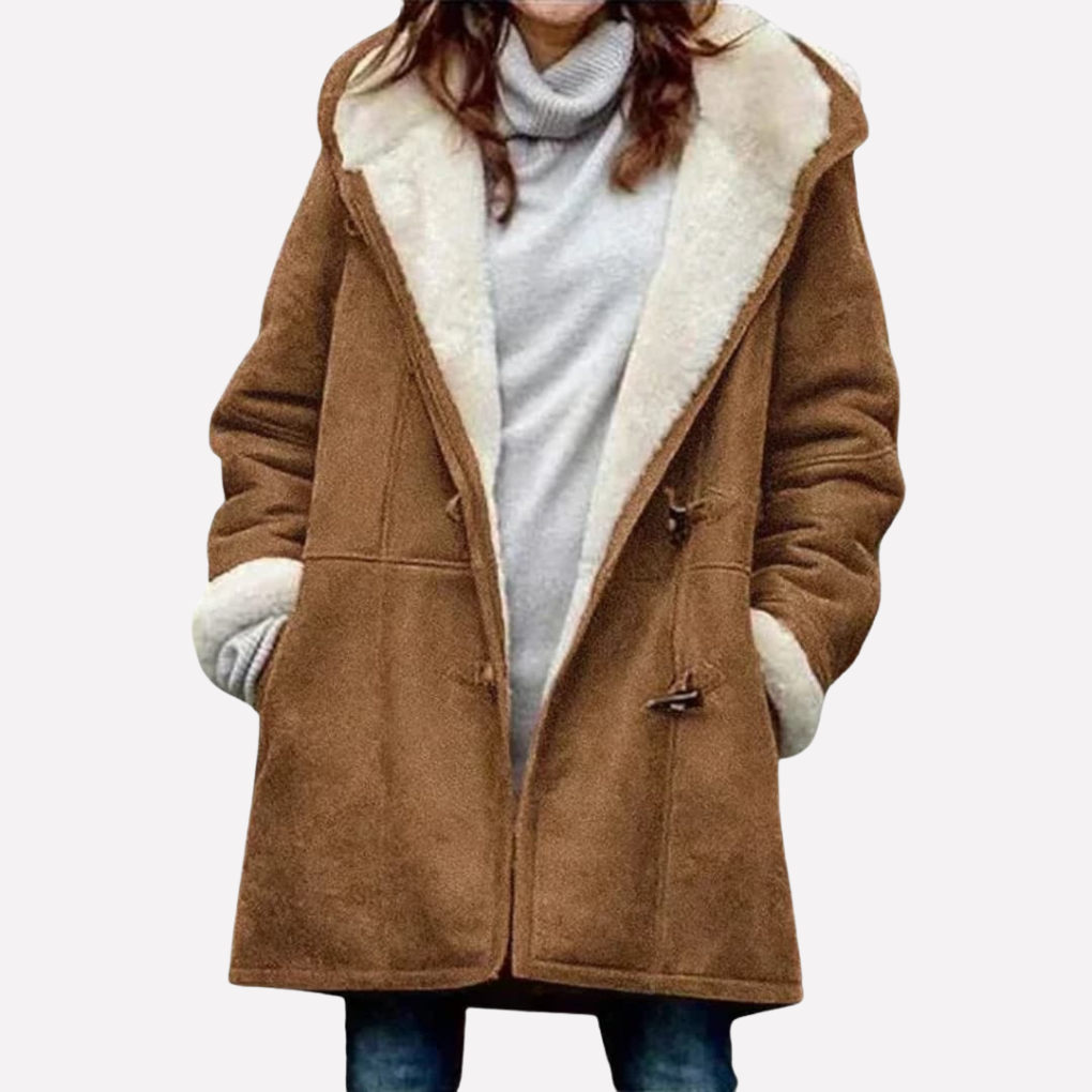 Veste pour femmes avec capuche et fermeture toggle
