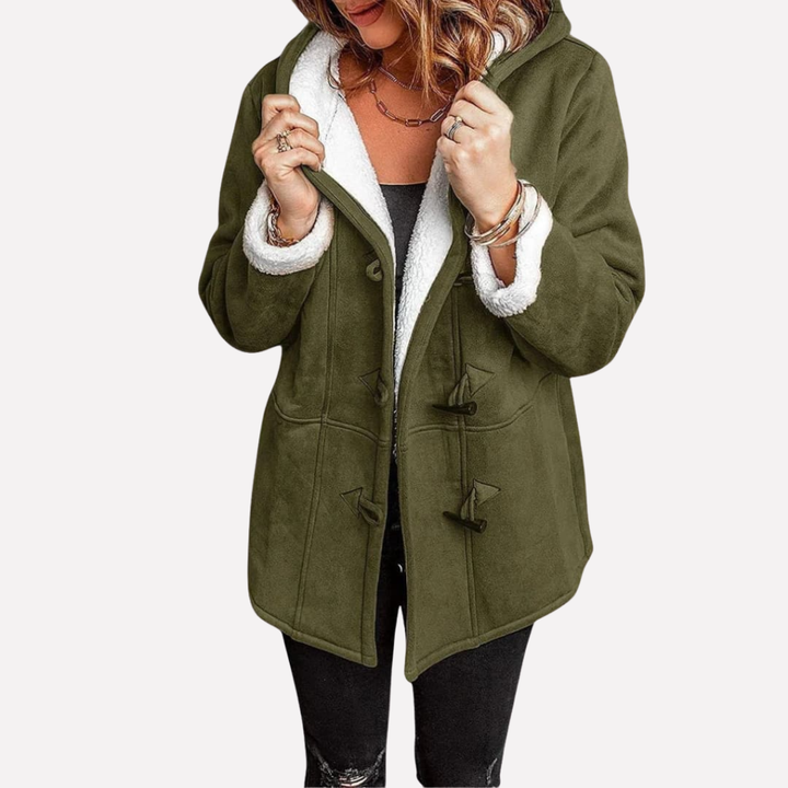 Veste pour femmes avec capuche et fermeture toggle