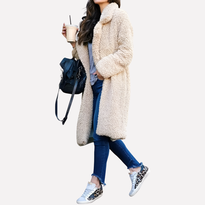 Manteau Long Teddy Femme