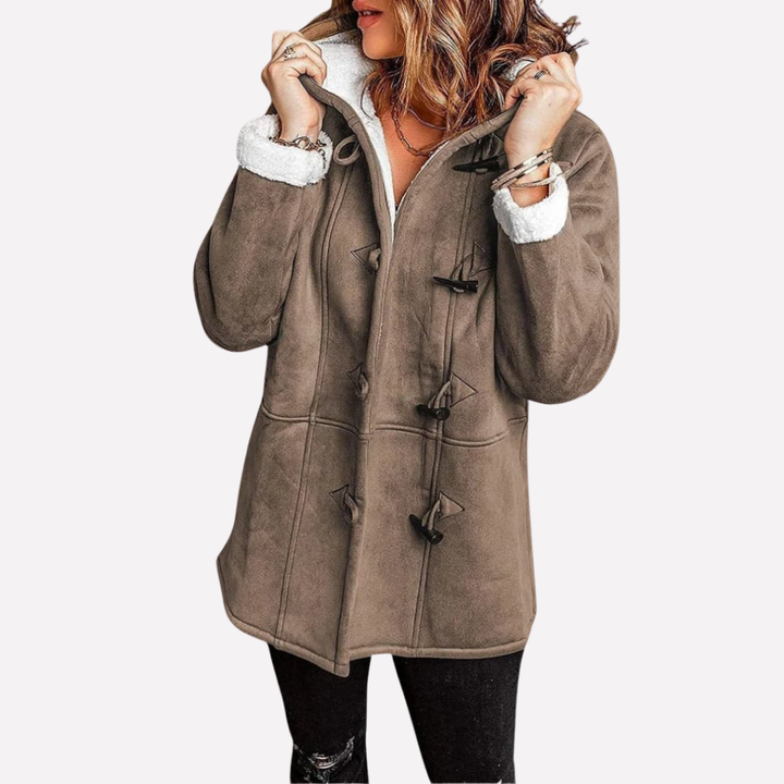 Veste pour femmes avec capuche et fermeture toggle