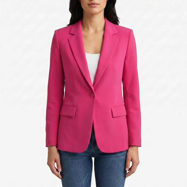 Blazer Tailleur Femme à Bouton Simple