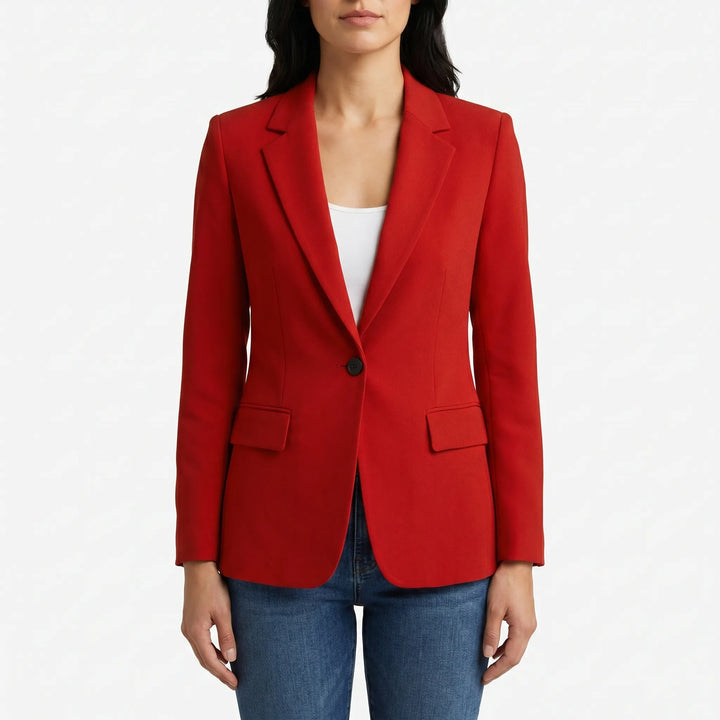 Blazer Tailleur Femme à Bouton Simple
