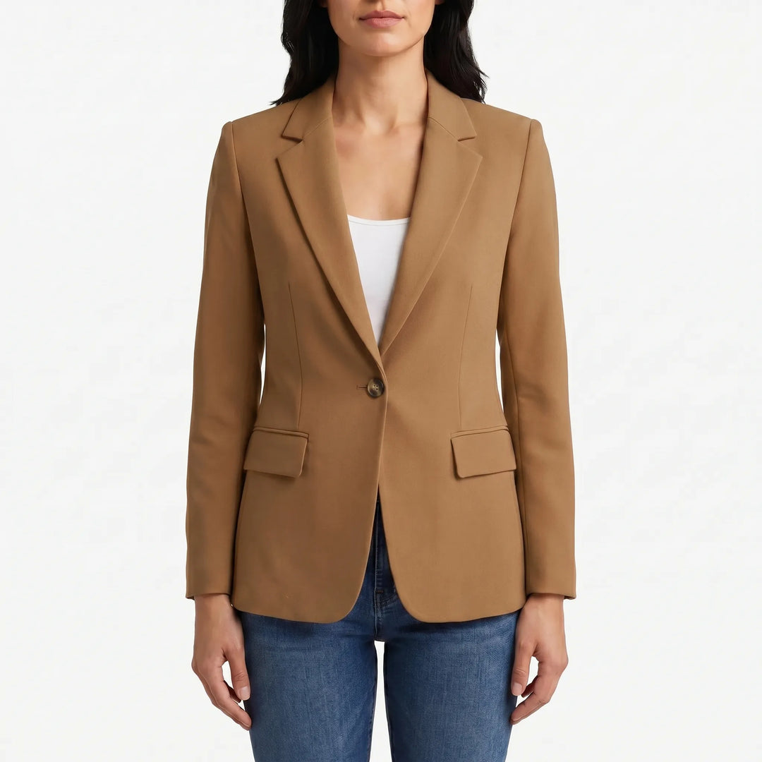 Blazer Tailleur Femme à Bouton Simple