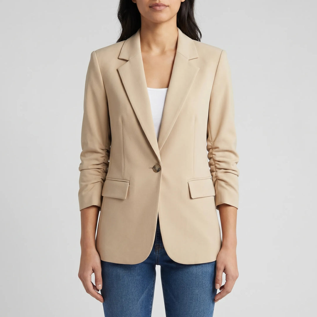 Blazer Tailleur Femme à Bouton Simple