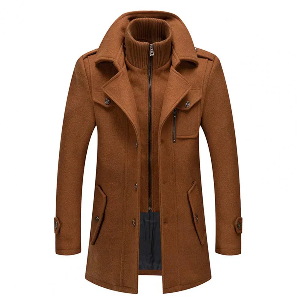 Manteau d'hiver deux pièces pour hommes : chaleur et style combinés