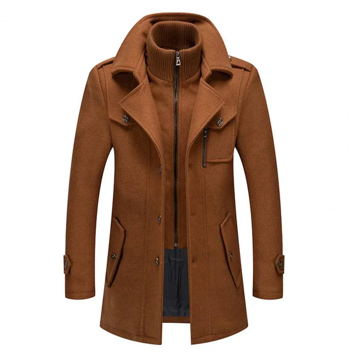 Manteau d'hiver deux pièces pour hommes : chaleur et style combinés