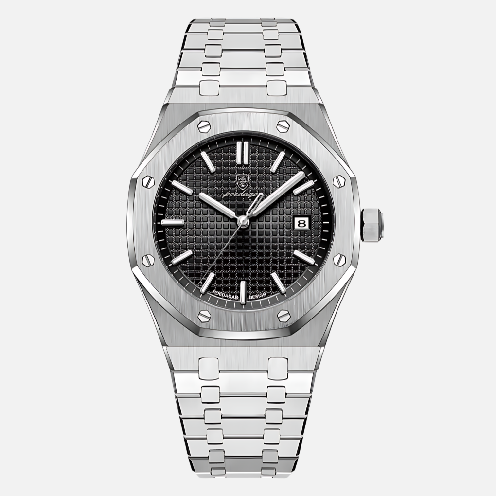 Montre Homme en Acier Inoxydable Élégante