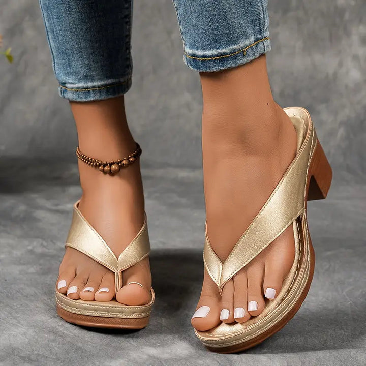 Sandales Orthopédiques à Enfiler avec Talons