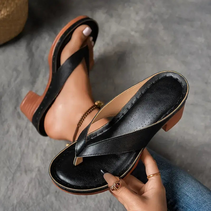 Sandales Orthopédiques à Enfiler avec Talons
