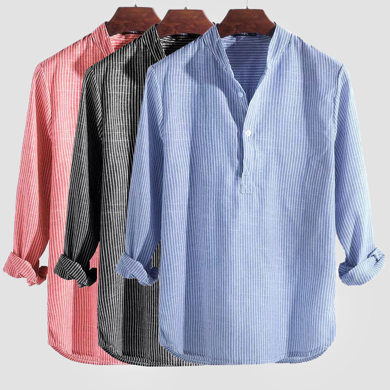 Chemise Henley Homme Classique & Respirante