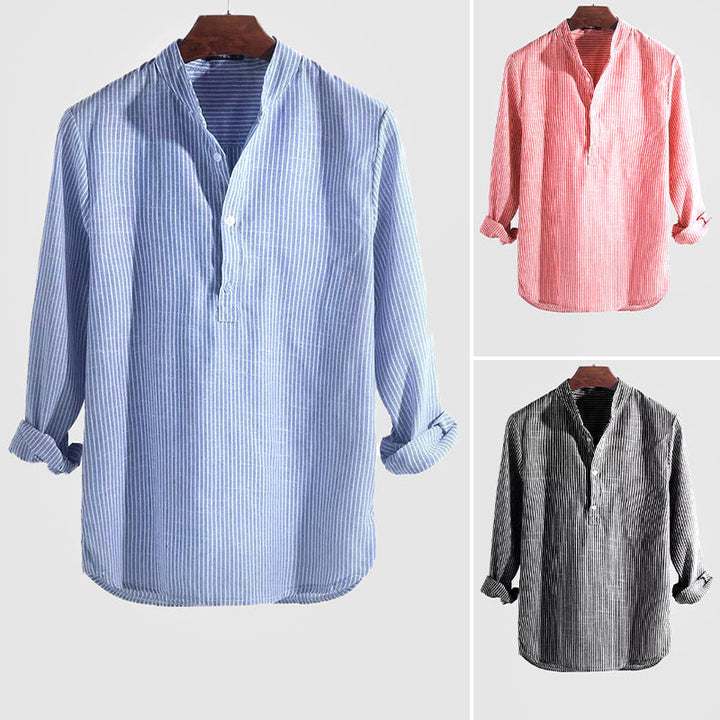 Chemise Henley Homme Classique & Respirante