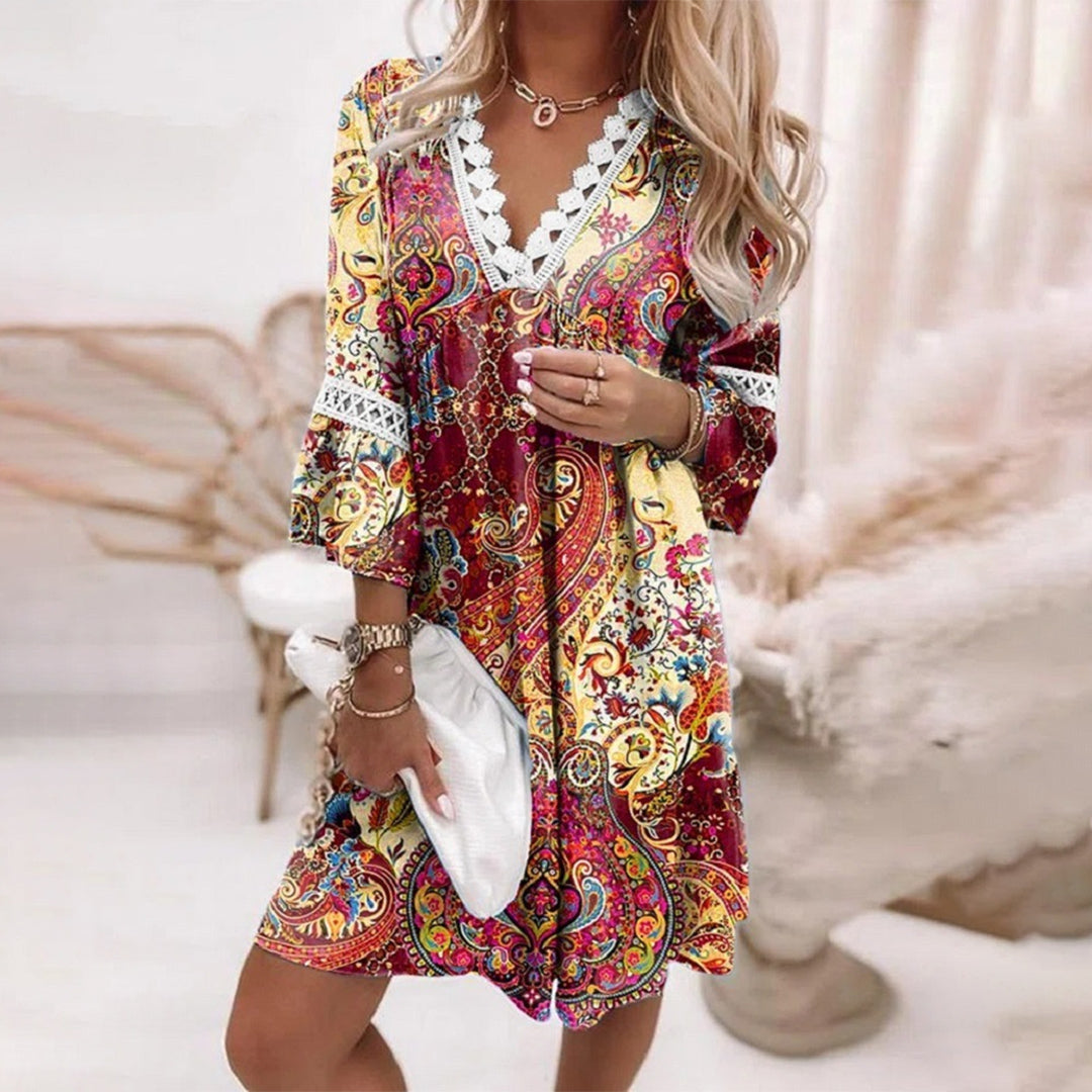 Robe Imprimée Lâche Stylée