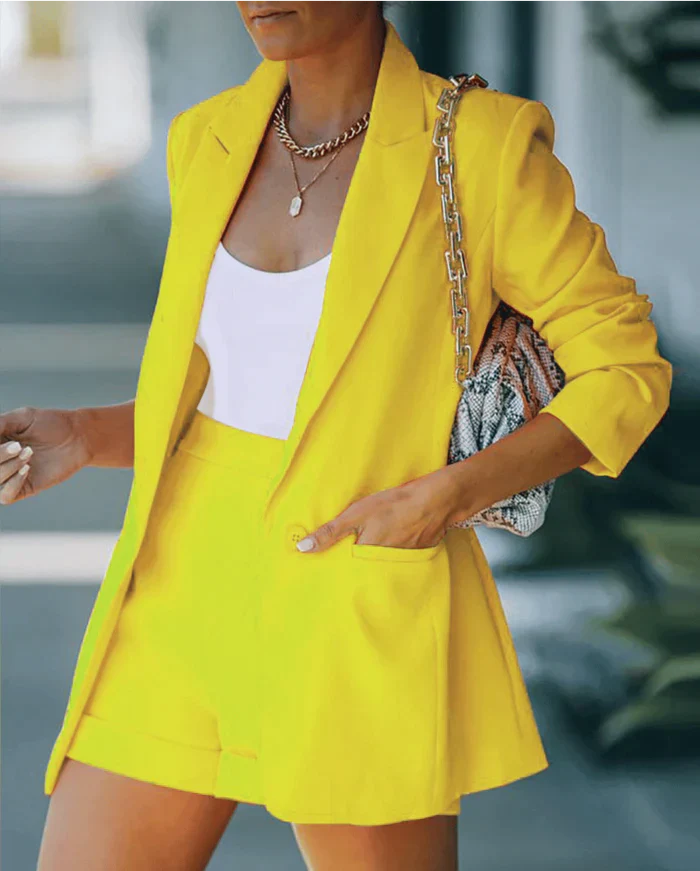 Ensemble Blazer Chic et Short pour Femmes