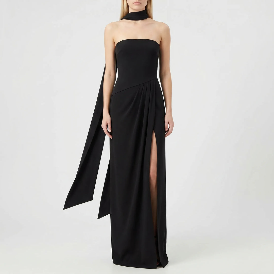 Robe Maxi Drapée Longue
